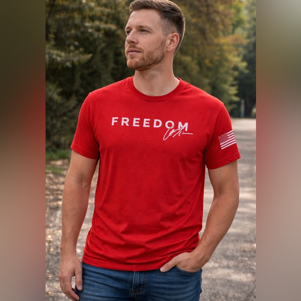 Charlie Kirk True Patriot Freedom T-shirt Red Medium